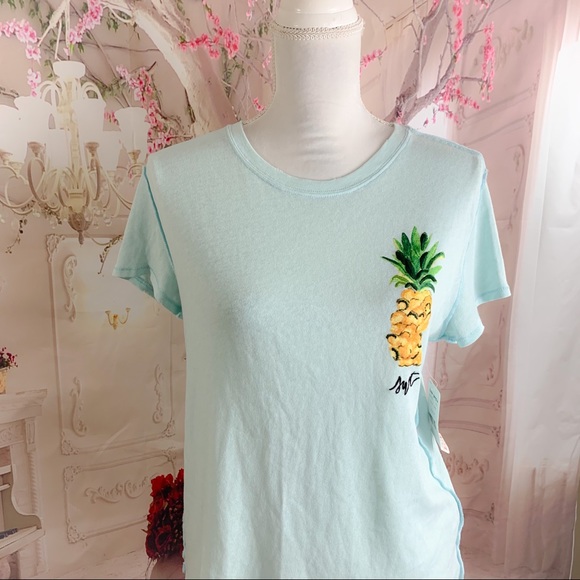 NEW Free People Fruit Medley Tee In Sky Tee - Picture 3 of 10